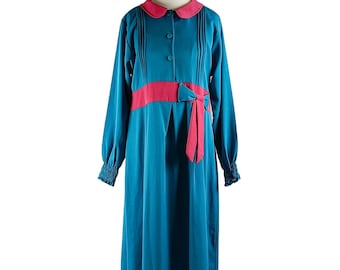 Vintage Colour Block 1960s Mod Maxi Dress