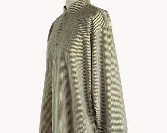 Marimekko 1976 Isäntäpaita Striped Cotton Shirt -Finnish Vintage