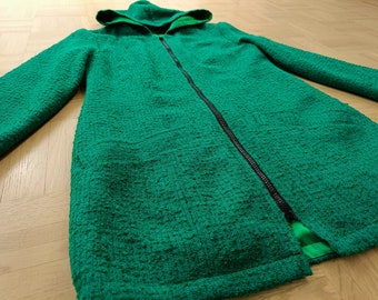 Vintage Midcentury Emerald Green Boucle Jacket