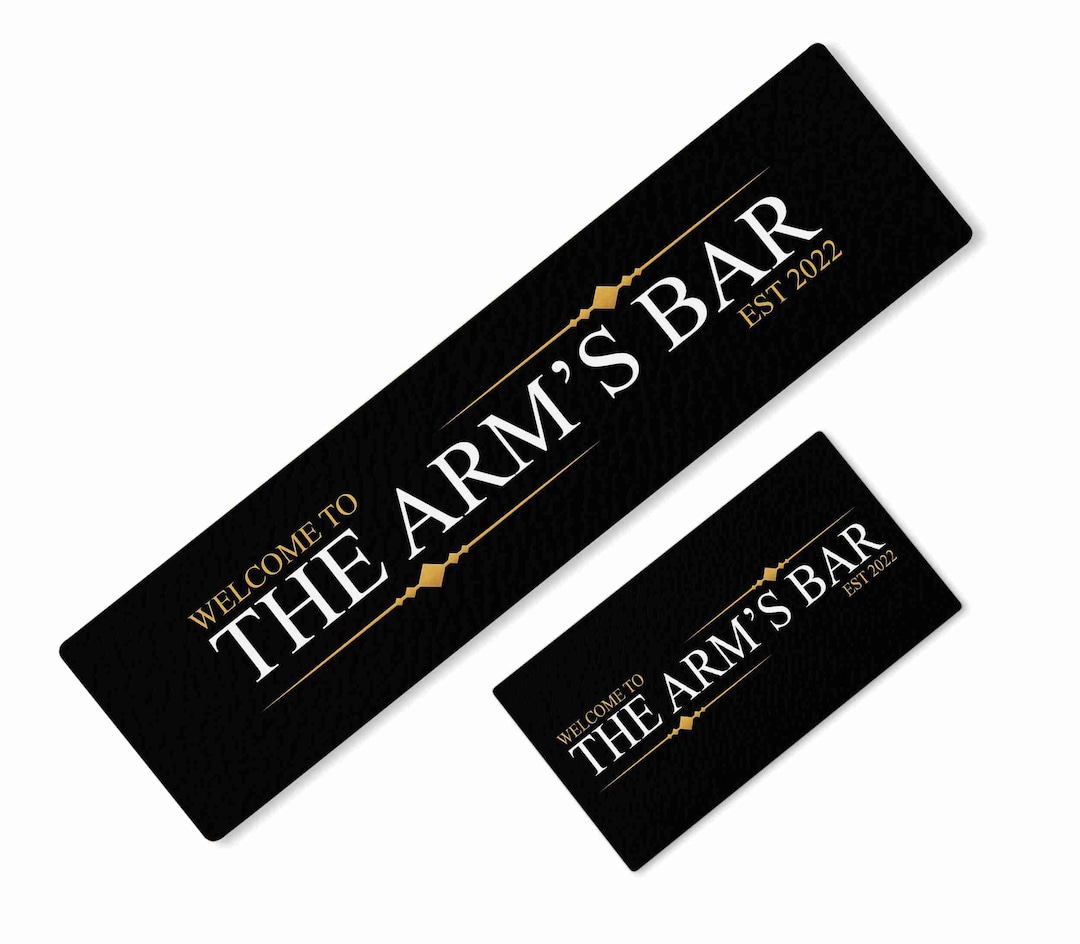 Superstars 2024 Personalised Any Text Beer Mat Label Bar Runner Ideal Home Pub Café Occasion 359 Blue Label - Foto 3