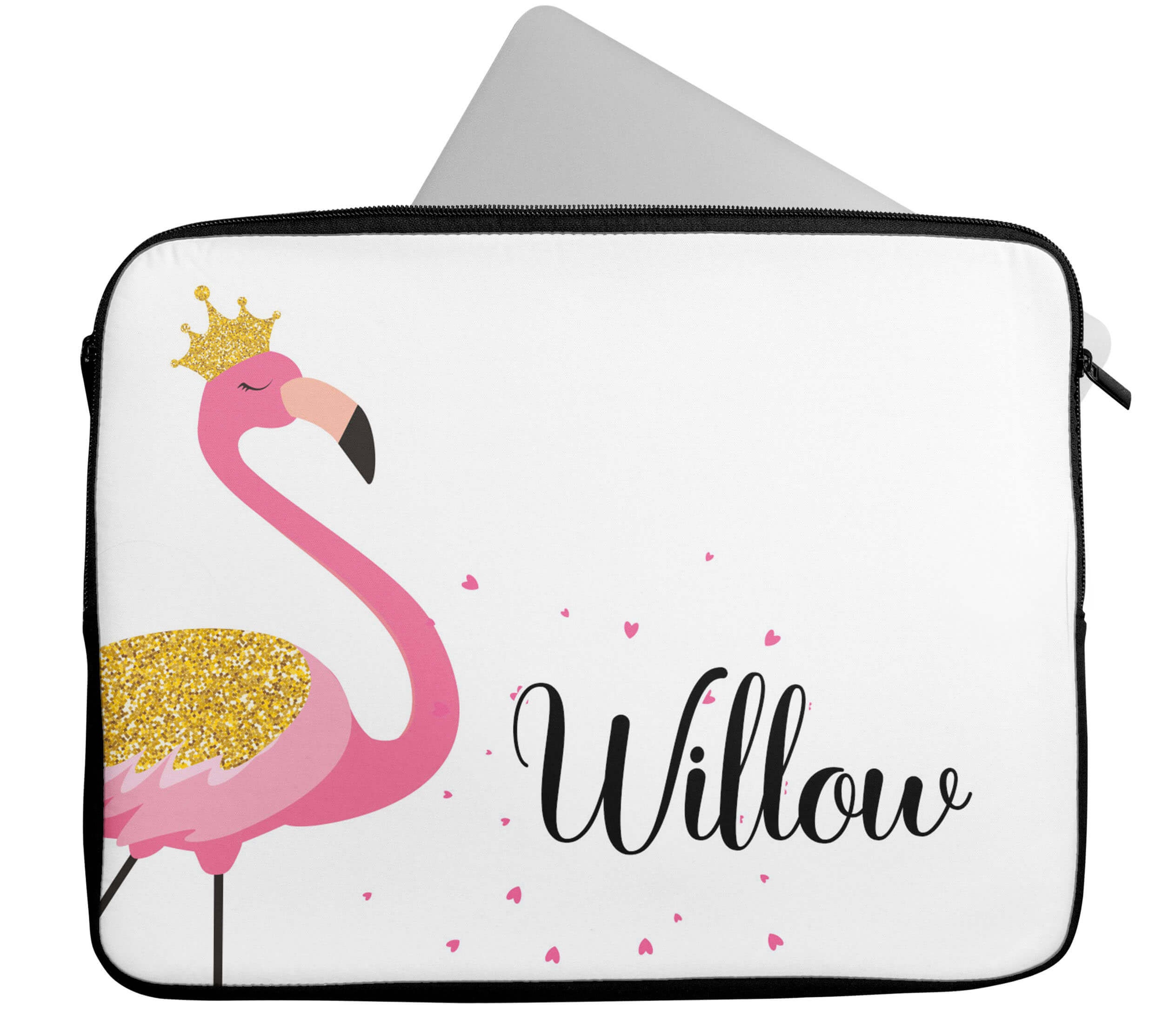 Flamingo Computer Case Personalised Any Name Flamingo Design Laptop Case Sleeve Tablet Bag ...