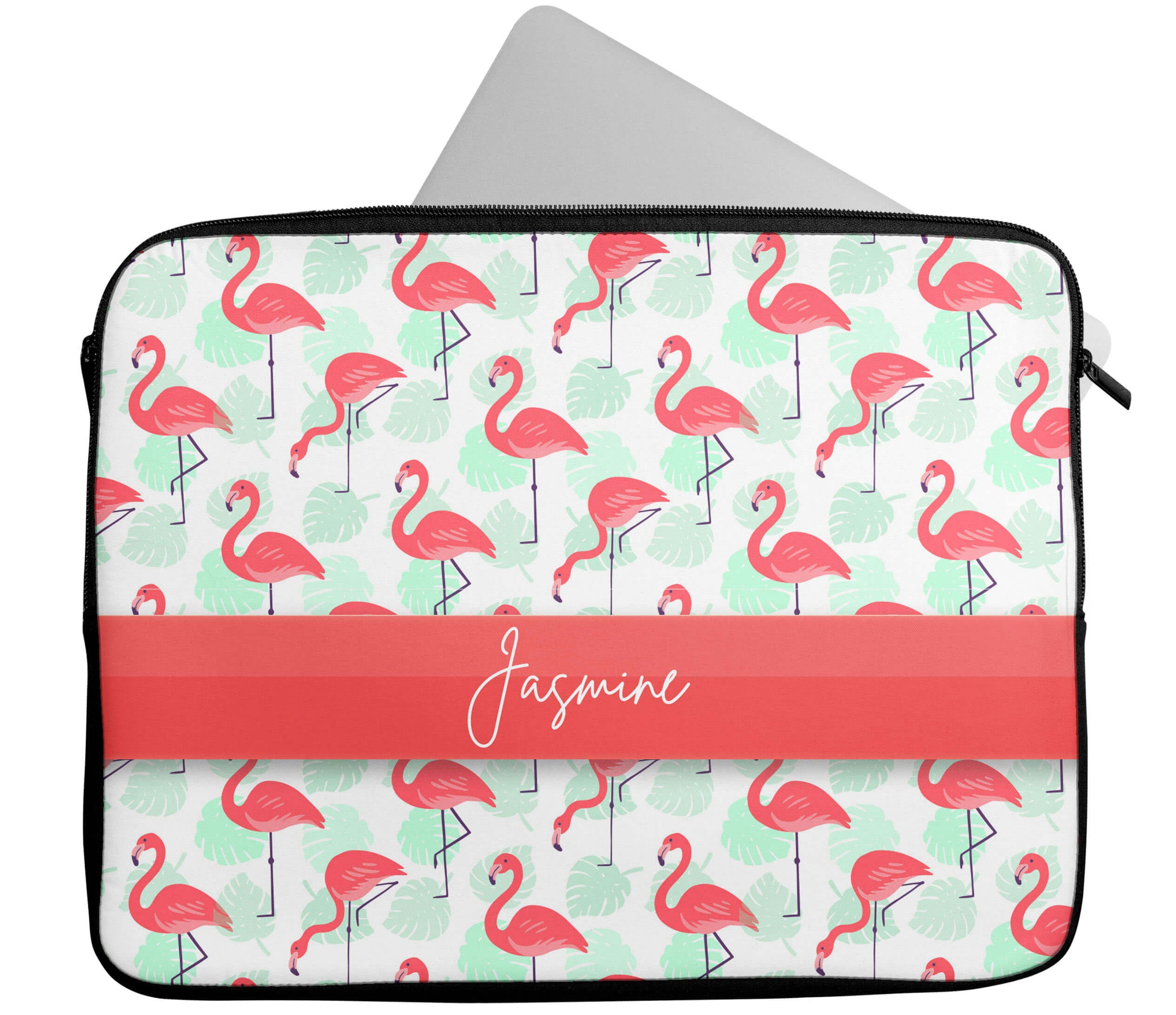 Flamingo Computer Case Personalised Any Name Flamingo Design Laptop Case Sleeve Tablet Bag ...