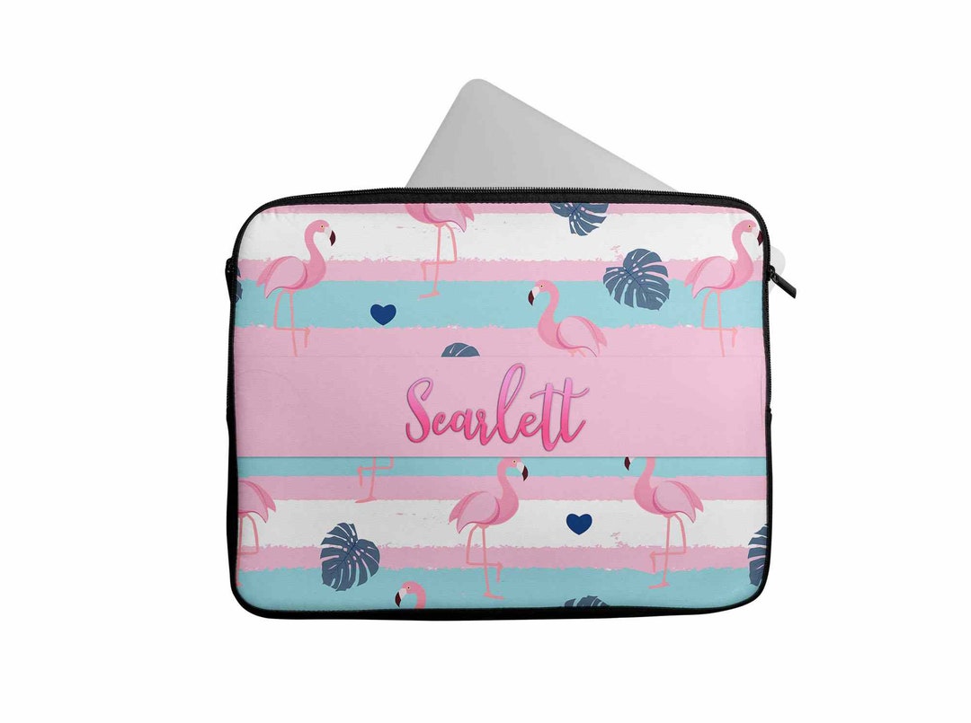 Flamingo Computer Case Personalised Any Name Flamingo Design Laptop Case Sleeve Tablet Bag ...