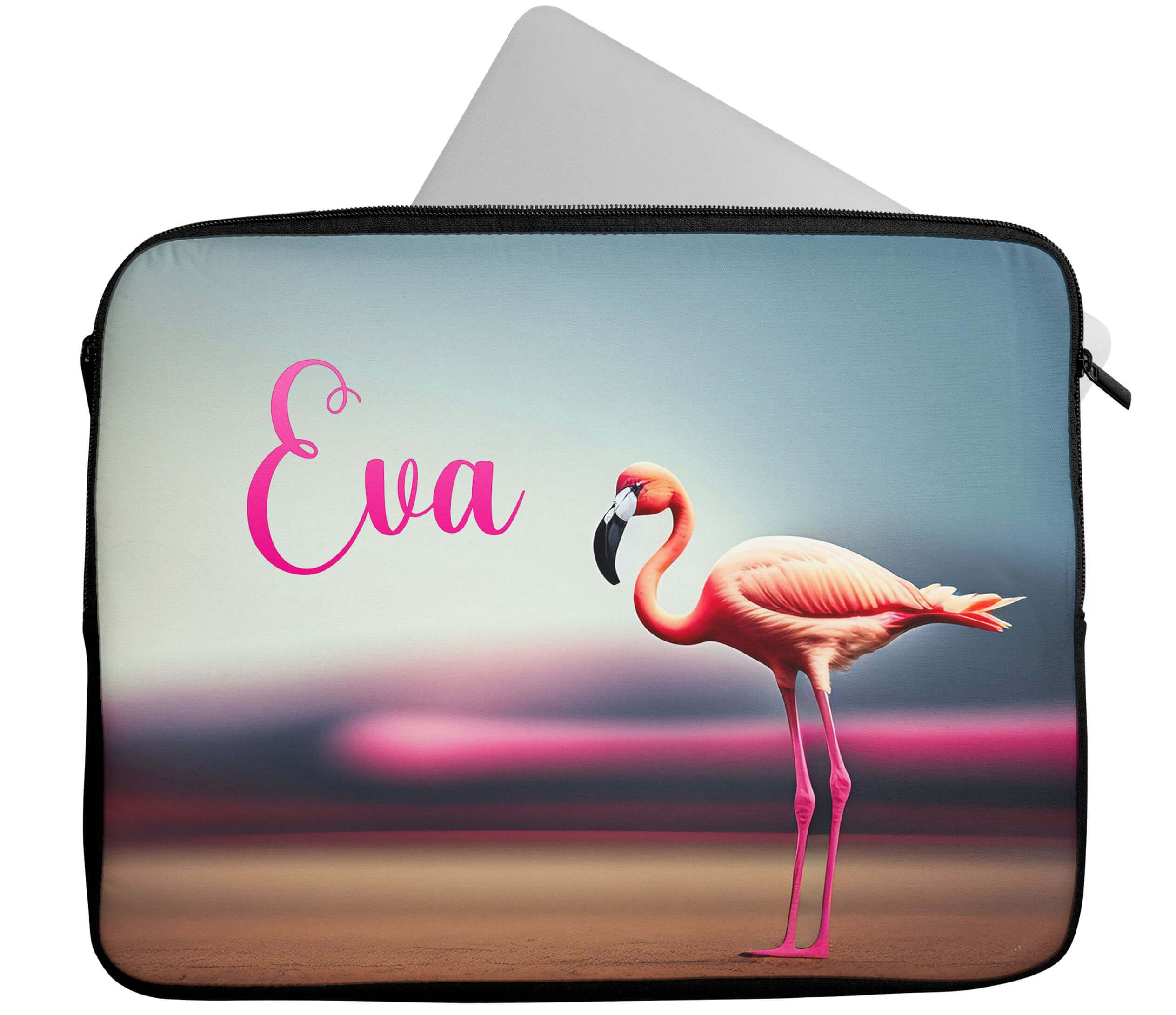 Flamingo Computer Case Personalised Any Name Flamingo Design Laptop Case Sleeve Tablet Bag ...