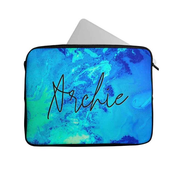 Personalised Any Name Generic Design Laptop Case Sleeve Tablet Bag Chromebook 95