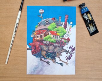 Howls Moving Castle Art | Etsy Howls Moving Castle Art | Etsy