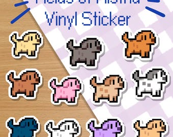 Fields of Mistria Pet Dog Sticker | Waterproof | Matte vinyl sticker | Laptop Decal | Notebook Sticker | Scrapbooking | Bullet Journal