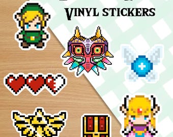 Legend of Zelda Sticker: Waterproof Matte Vinyl - Handmade