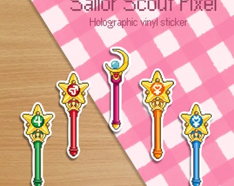 Sailor Moon Wand Aufkleber: Wasserfester Vinyl Aufkleber - Anime Inspiriert