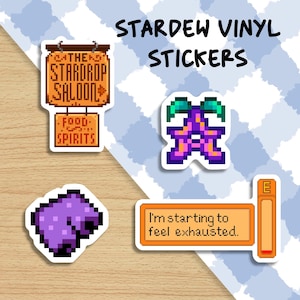 Adesivi extra Stardew Valley / Adesivi in vinile olografico / Adesivi per laptop / Adesivi per quaderni / Scrapbooking / Bullet Journal
