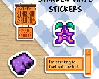 Stardew Valley Extra Stickers | Waterproof | Vinyl sticker | Laptop Decal | Notebook Sticker | Scrapbooking | Bullet Journal
