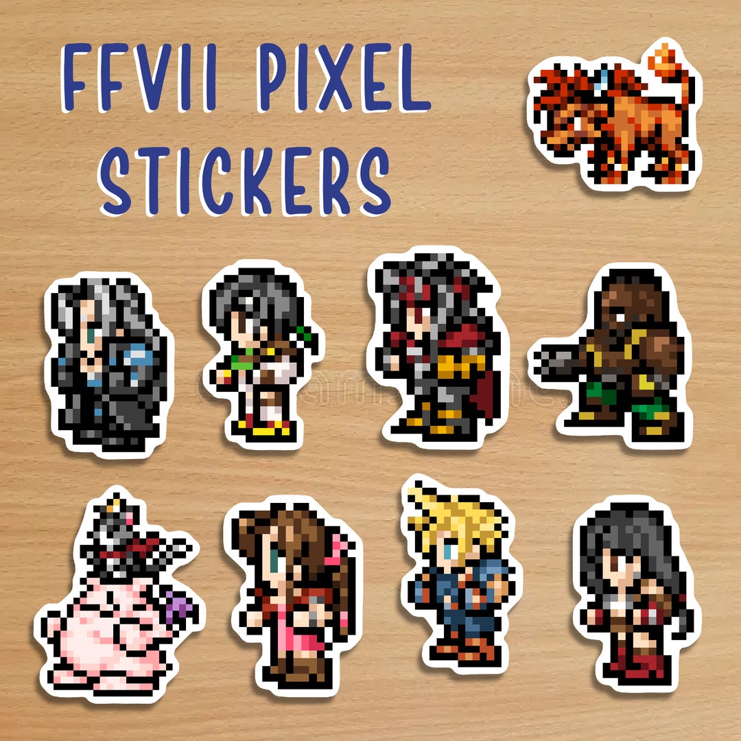 Final Fantasy VII Pixel Sticker: Waterproof Matte Vinyl - Etsy UK