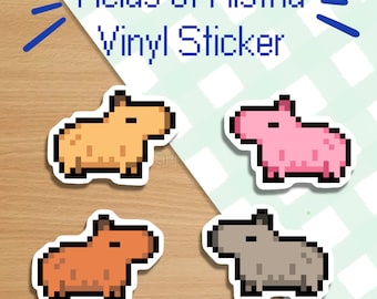 Fields of Mistria Capybara Sticker | Waterproof | Vinyl Sticker | Laptop Decal | Notebook Sticker | Scrapbooking | Bullet Journal