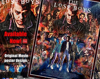 The Lost Boys (1987) - Original design. A3 Limited edition, Retro Poster.
