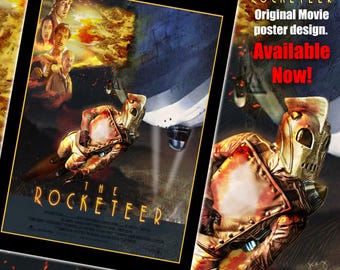 The Rocketeer 1991 - Original design. A3 Limited edition, Retro Poster.