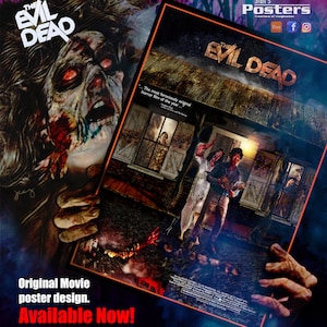 The Evil Dead Movie 1981 - Design original. Edição limitada A3, pôster retrô.