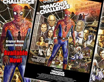 Spiderman: The Dragons Challenge - 1981 - Original design. A3 Limited edition, Retro Poster.
