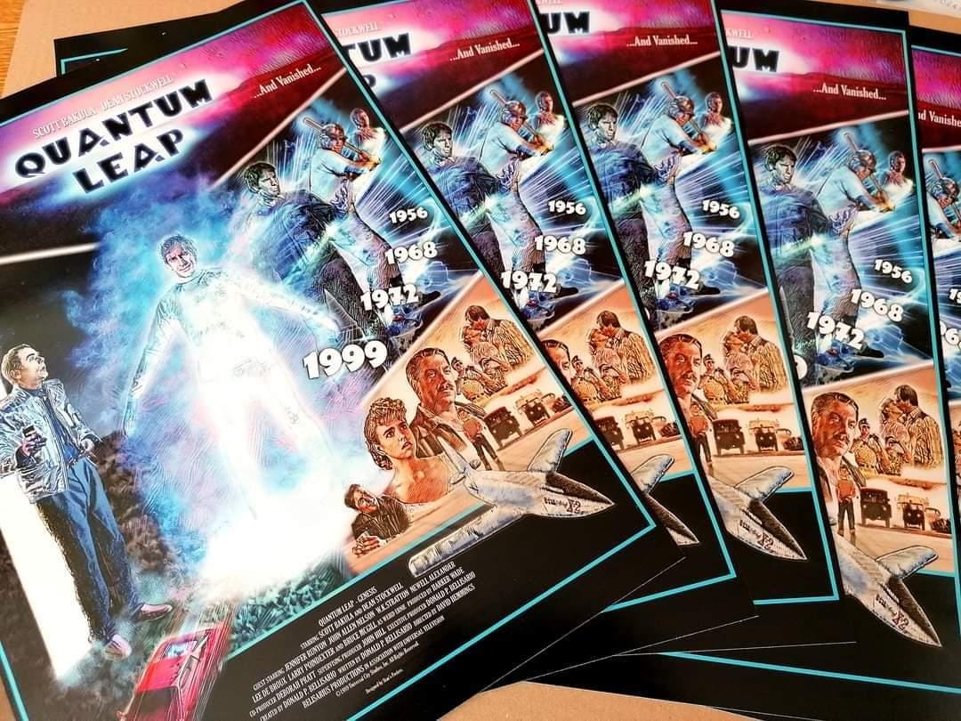 Quantum Leap - Original Design. A3 Limited Edition, Retro Poster