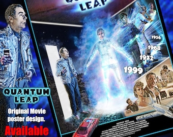 Quantum Leap - Original design. A3 Limited edition, Retro Poster.
