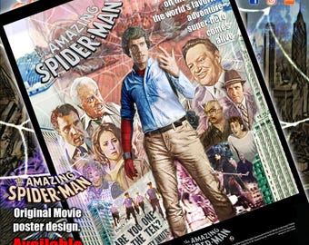 Spiderman The Movie 1977 - Original design. A3 Limited edition, Retro Poster.