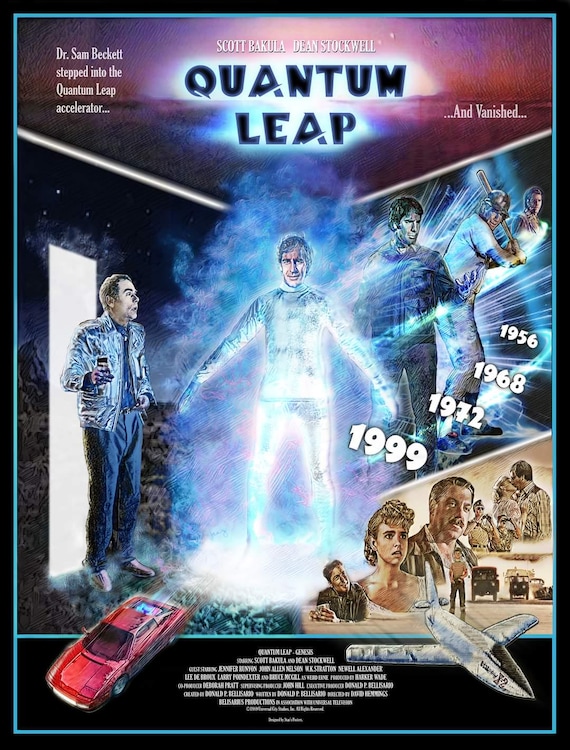 Quantum Leap - Original Design. A3 Limited Edition, Retro Poster