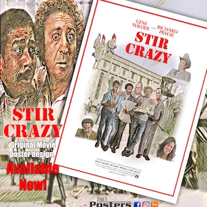 1980 American Comedy Film Stir Crazy Movie Poster - Etsy