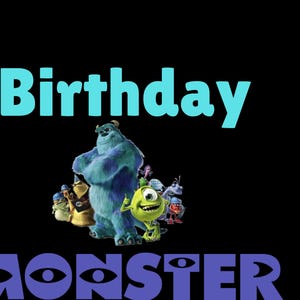 Birthday monster png