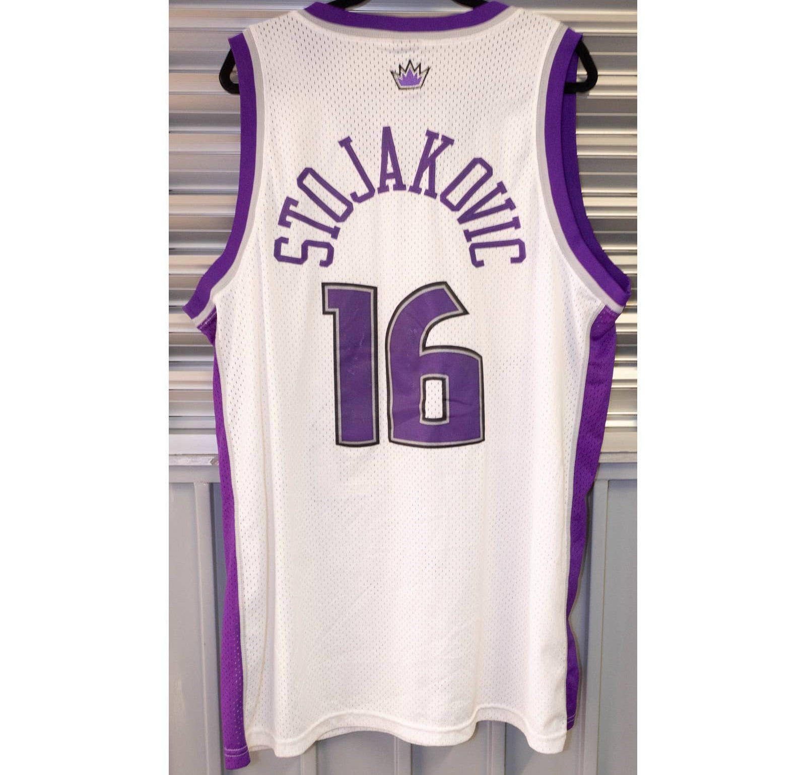 Vintage 90s Sacramento Kings Peja Stojakovic Rap Shirt Rare