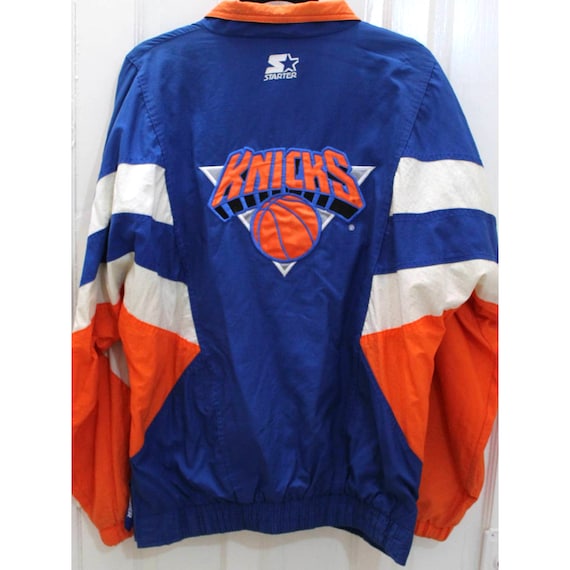 New York Knicks 90s STARTER 1/2 zip Color Block jacke… - Gem