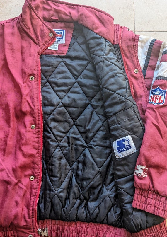 San Francisco 49ers 90s STARTER puffer Zebra jack… - image 9