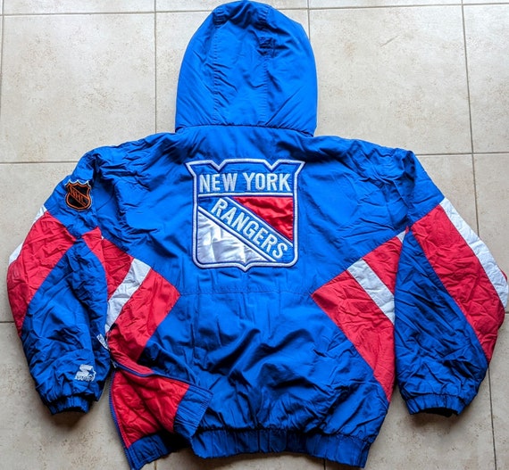 NY Rangers 90s STARTER puffer 1/2 zip pullover ja… - image 2