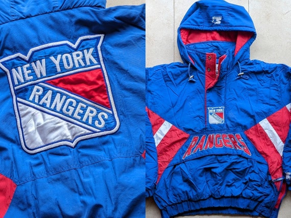 NY Rangers 90s STARTER puffer 1/2 zip pullover ja… - image 1
