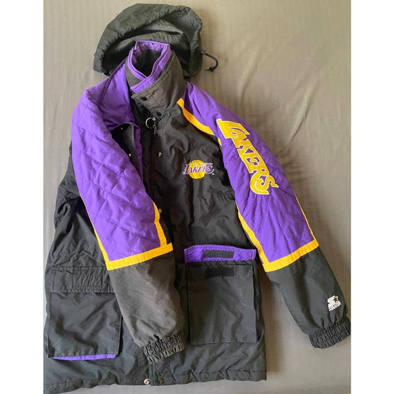 90's Los Angeles Lakers Starter Double Hooded NBA Sweatshirt Size