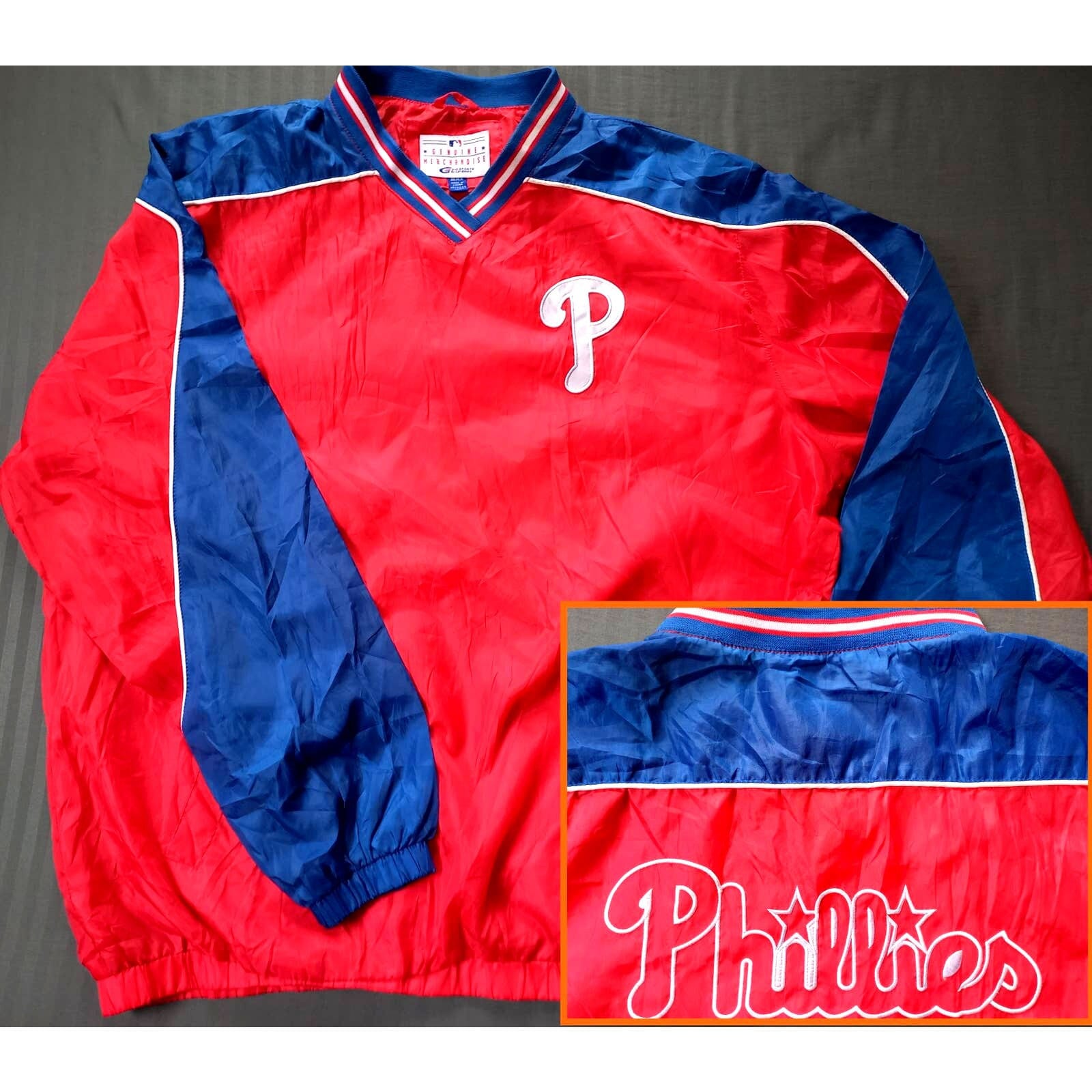 Philadelphia Phillies Vintage 90s Starter Jacket Red Blue 