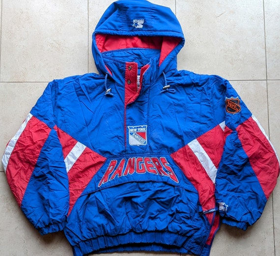 NY Rangers 90s STARTER puffer 1/2 zip pullover ja… - image 4