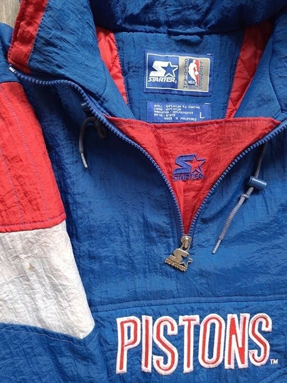 Vintage 80s DETROIT PISTONS NBA Starter Nylon Jacket L – XL3 VINTAGE  CLOTHING