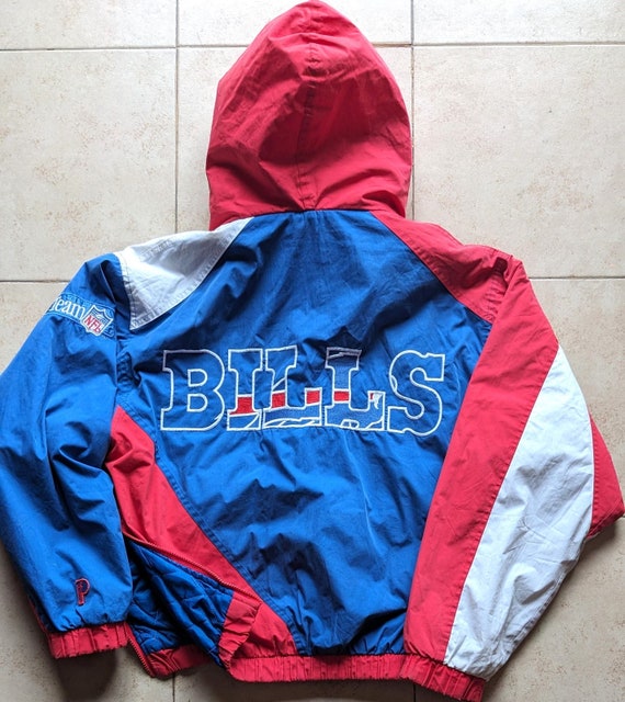 Buffalo Bills 90s PRO Player puffer jacket 1/2 zi… - image 5
