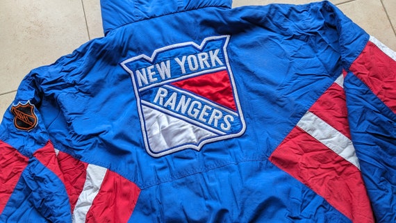 NY Rangers 90s STARTER puffer 1/2 zip pullover ja… - image 5