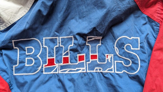 Buffalo Bills 90s PRO Player puffer jacket 1/2 zi… - image 4