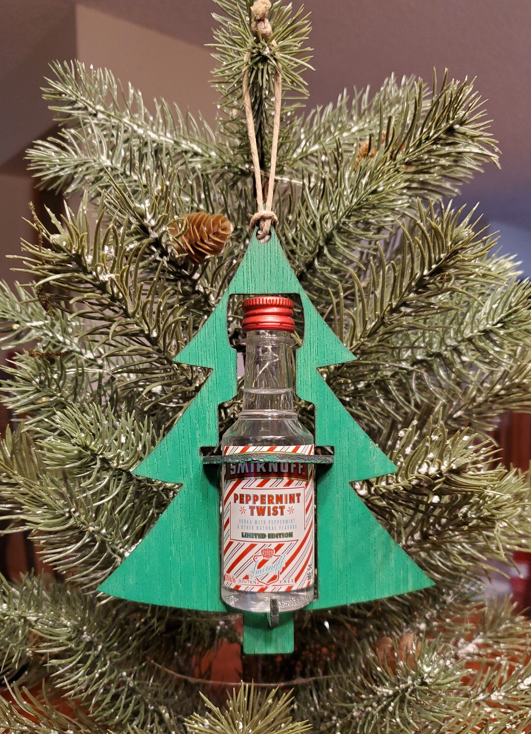 Mini Liquor Bottle Tree Ornament Etsy