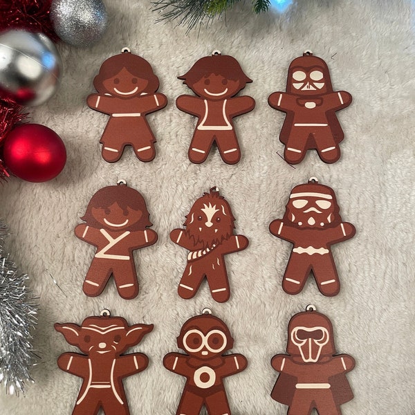 Addobbo Natale Star Wars | Pallina Natale Star Wars | Omini di Pan di Zenzero