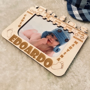 Foto de nascimento | Quadro de nascimento | Presente de nascimento | Chá de bebê