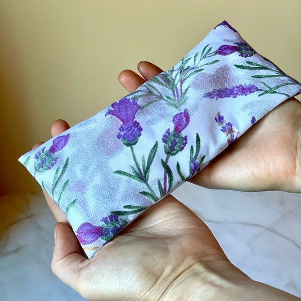 Almohada relajante para ojos con peso de lavanda