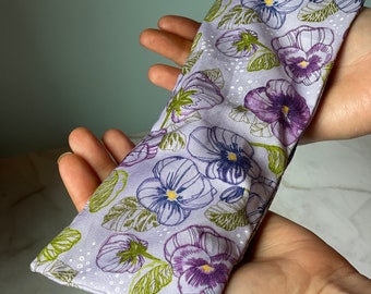 Soothing weighted lavender eye pillow