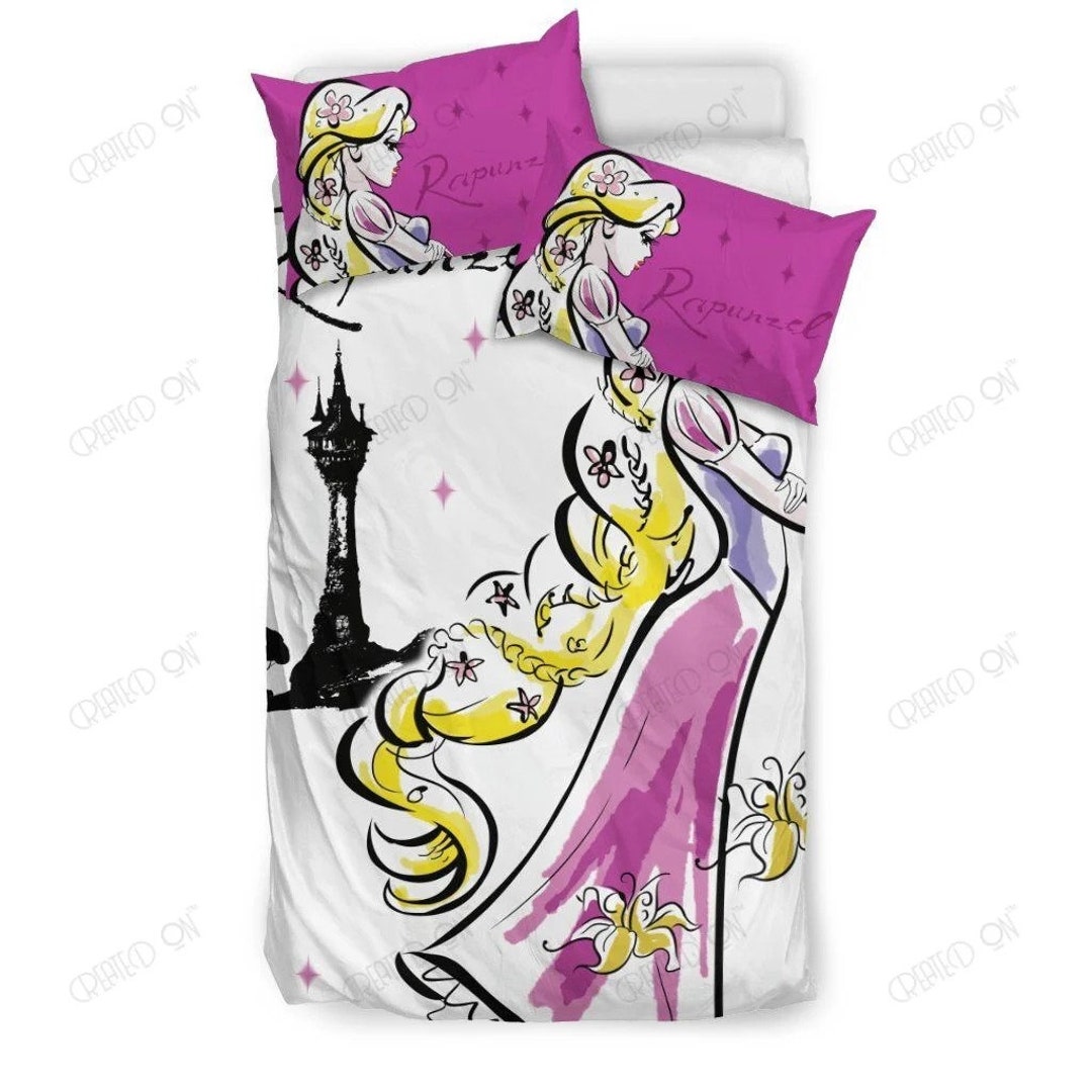 Rapunzel Disney Bedding Set Princess Duvet Cover Home Etsy