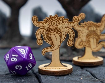 Spectator (set of 2) Miniature 2D Wood Set for DnD - RPG Mini Table Top Game Pieces