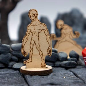 Doppelganger (set of 2) Miniature 2D Wood Set for DnD - RPG Mini Table Top Game Pieces