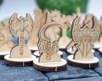 DnD Character Class Standee (Set of 14) | Table Top Game Pieces