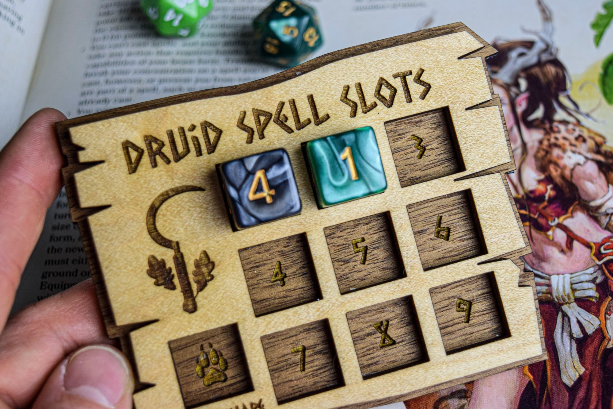 D&D Druid Spell Slots Tracker Spell and Wild Shape Tracking Dungeons ...