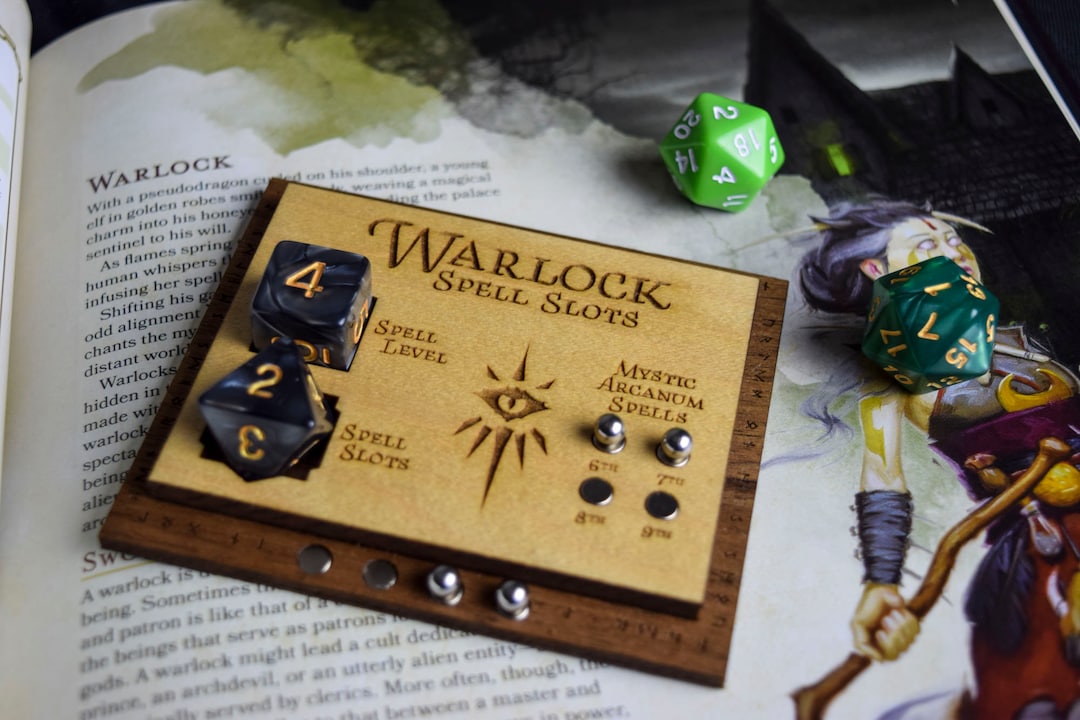 Dnd Warlock Spell Slots Tracker | Spell Level and Mystic Arcanum Spell ...